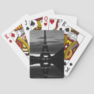 Klassiek Frankrijk Parijs Eiffeltoren reflectie Pokerkaarten