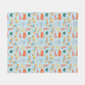Klassiek FRIENDS™-pictogrammenpatroon Fleece Deken (Voorkant (Horizontaal))