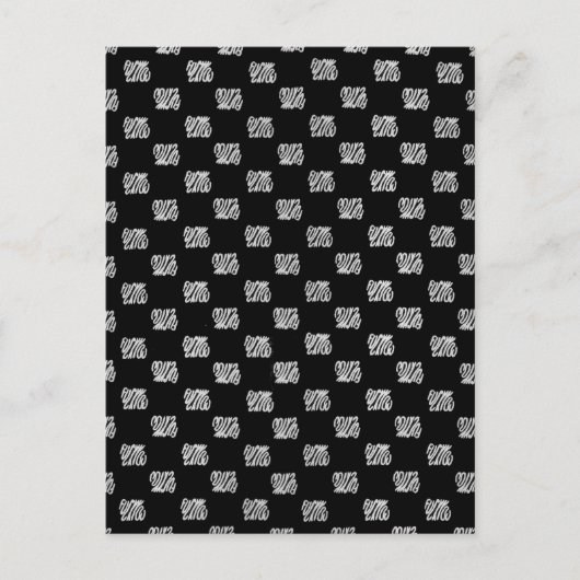 klassiek fuckyoupatroon briefkaart (Voorkant)