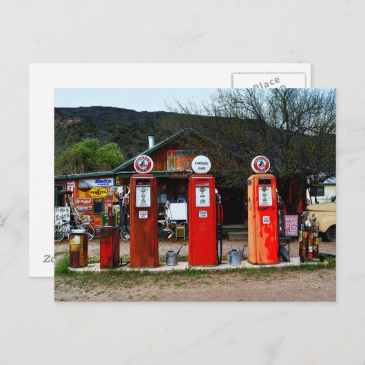 Klassiek gasmuseum briefkaart (Voorkant / Achterkant)