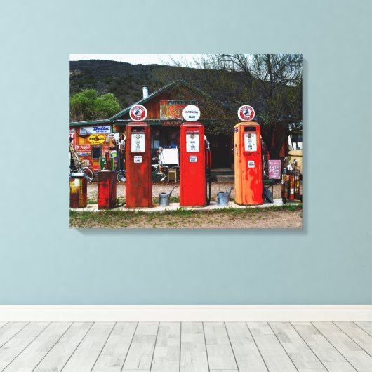 Klassiek gasmuseum, New Mexico Canvas Afdruk (Insitu (Houten vloer))