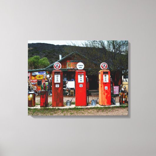 Klassiek gasmuseum, New Mexico Canvas Afdruk (Voorkant)