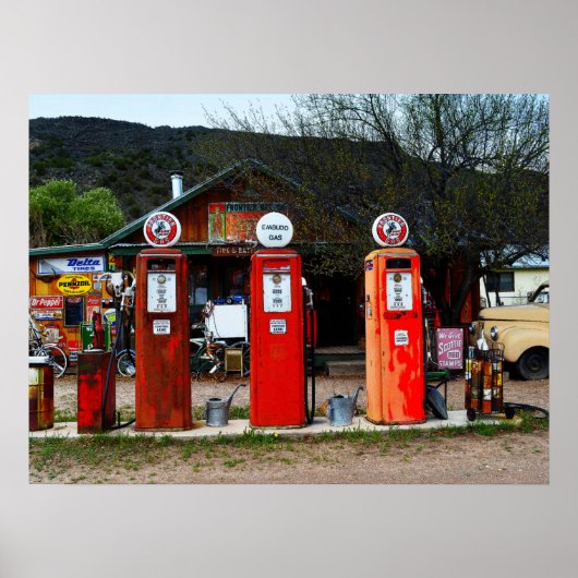 Klassiek gasmuseum, New Mexico Poster (Voorkant)