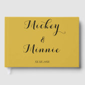 Klassiek gastenboek met aangepaste tekst en foto (Voorkant)