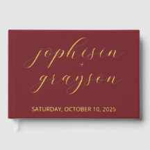 Klassiek gastenboek, modern bruiloft gastenboek