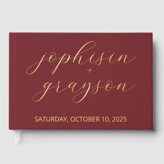 Klassiek gastenboek, modern bruiloft gastenboek (Voorkant)