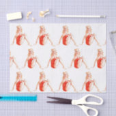 Klassiek geblonde pop-upmeisje tissuepapier (Craft)