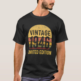 Klassiek Geboren in 1946 Limited Edition 80 Jaar O T-shirt