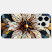 Klassiek Gebrandschilderd Bloem Kunstpatroon Case-Mate iPhone Case (Achterkant (horizontaal))