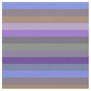 Klassiek gedempte regenboog horizontale streeppatr stof