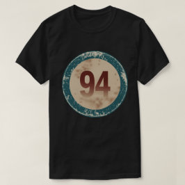 Klassiek gedesdistresseerd nummer 94 t-shirt