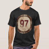 Klassiek gedesdistresseerd nummer 97 t-shirt (Voorkant)