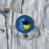 Klassiek geel met een stuiknop ronde button 7,6 cm (In situ)