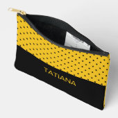 Klassiek Geel & Zwart Stippenpatroon Etui (Open)