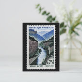 Klassiek gegraveerd Briefkaart stempel (Staand voorkant)