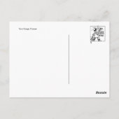 Klassiek gegraveerd Briefkaart stempel (Achterkant)