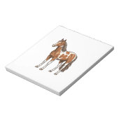 Klassiek gegraveerd pinto paard vector ontwerp_1 notitieblok (Linkerzijde)