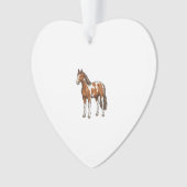 Klassiek gegraveerd pinto paard vector ontwerp_1 ornament (voorkant)