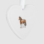 Klassiek gegraveerd pinto paard vector ontwerp_1 ornament (voorkant)