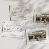 Klassiek geïnspireerde Matchbox "Save the Date" Save The Date