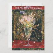 Klassiek gelukkig 40-jarig huwelijksjubileum (Voorkant)