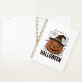 Klassiek Gelukkig Halloween Pompoen Gravure Ontwer Planner (Display)