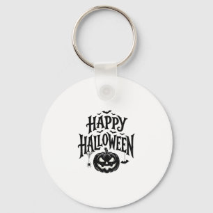 Klassiek Gelukkig Halloween Pompoen Vleermuis Shir Sleutelhanger