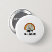 Klassiek Gelukkig Halloween Spinnenweb Vectorontwe Ronde Button 5,7 Cm (Voorkant /achterkant)