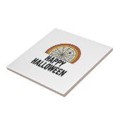 Klassiek Gelukkig Halloween Spinnenweb Vectorontwe Tegeltje (Zijkant)