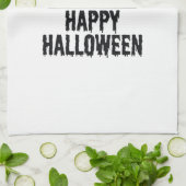 Klassiek Gelukkig Halloween Spinnenweb Vectorontwe Theedoek (Gevouwen)