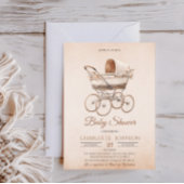  klassiek genderneutraal Baby shower Kaart