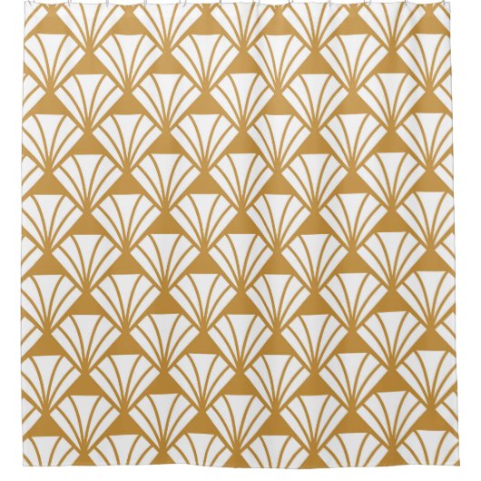 Klassiek geometrisch: Art Deco Elegance. Douchegordijn (Voorkant)