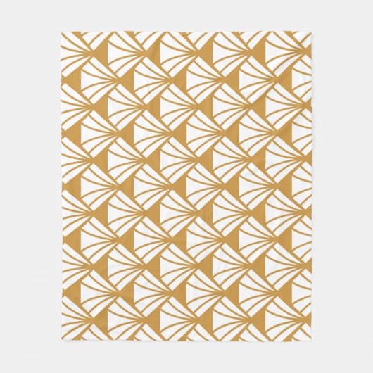 Klassiek geometrisch: Art Deco Elegance. Fleece Deken (Voorkant)