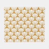 Klassiek geometrisch: Art Deco Elegance. Fleece Deken (Voorkant (Horizontaal))