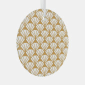 Klassiek geometrisch: Art Deco Elegance. Glas Ornament (Voorkant Rechts)