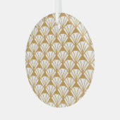 Klassiek geometrisch: Art Deco Elegance. Glas Ornament (Voorkant links)