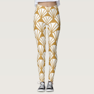 Klassiek geometrisch: Art Deco Elegance. Leggings