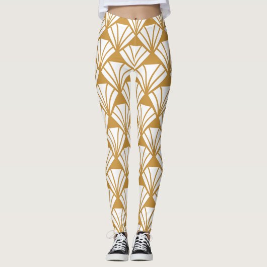 Klassiek geometrisch: Art Deco Elegance. Leggings (Voorkant)