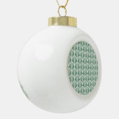 Klassiek geometrisch: Art Deco Naadloze Stijl Keramische Bal Ornament (Links)