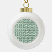 Klassiek geometrisch: Art Deco Naadloze Stijl Keramische Bal Ornament (Voorkant)
