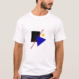 Klassiek geometrisch Bauhaus-ontwerp T-shirt