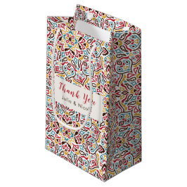 Klassiek geometrisch mandala patroon bruiloft klein cadeauzakje