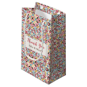 Klassiek geometrisch mandala patroon bruiloft klein cadeauzakje