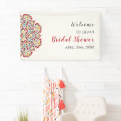 Klassiek geometrisch Mandala Pattern Vrijgezellenf Spandoek (Insitu)