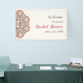 Klassiek geometrisch Mandala Pattern Vrijgezellenf Spandoek (Beurs)