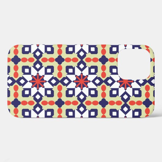 Klassiek geometrisch: naadloos sierontwerp Case-Mate iPhone case (Achterkant (horizontaal))