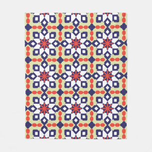 Klassiek geometrisch: naadloos sierontwerp fleece deken