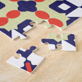 Klassiek geometrisch: naadloos sierontwerp legpuzzel (Zijkant)