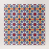 Klassiek geometrisch: naadloos sierontwerp legpuzzel (Horizontaal)
