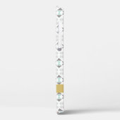 Klassiek geometrisch patroon in grijs gepersonalis Case-Mate iPhone case (Achterkant / Links)